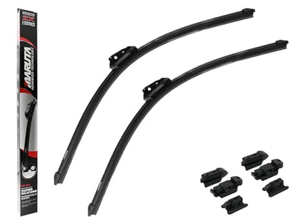MARUTA Lotus Perl-Effekt Scheibenwischer SET 550 mm / 550 mm - universal - vorne, Aero-dynamik optimierte Wischerblätter aus exklusiver Silikon / Gummimischung (made in Japan) - Bild 10