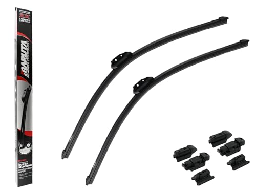 MARUTA Lotus Perl-Effekt Scheibenwischer SET 650 mm / 650 mm - universal - vorne, Aero-dynamik optimierte Wischerblätter aus exklusiver Silikon / Gummimischung (made in Japan) - Bild 10