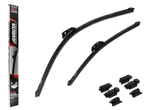 MARUTA Lotus Perl-Effekt Scheibenwischer SET 600 mm / 450 mm - universal - vorne, Aero-dynamik optimierte Wischerblätter aus exklusiver Silikon / Gummimischung (made in Japan) - Bild 10