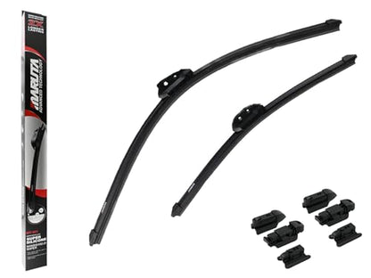 MARUTA Lotus Perl-Effekt Scheibenwischer SET 600 mm / 450 mm - universal - vorne, Aero-dynamik optimierte Wischerblätter aus exklusiver Silikon / Gummimischung (made in Japan) - Bild 10