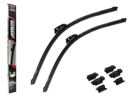 MARUTA Lotus Perl-Effekt Scheibenwischer SET 600 mm / 550 mm - universal - vorne, Aero-dynamik optimierte Wischerblätter aus exklusiver Silikon / Gummimischung (made in Japan) - Bild 10