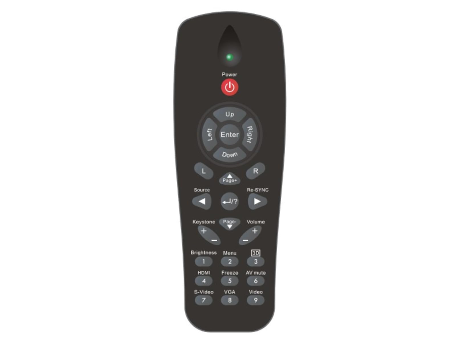 azurano Fernbedienung für OPTOMA BR-3057L, 45.8JA01G001 - Bild 3