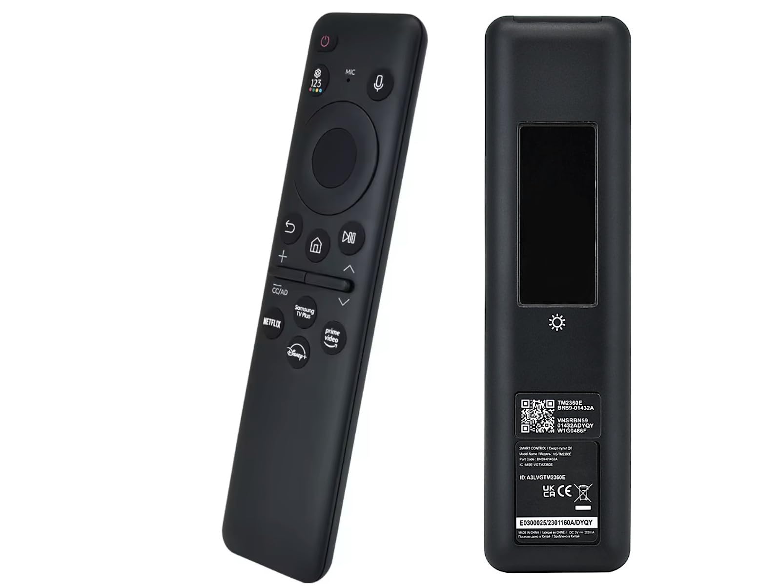 azurano Fernbedienung für SAMSUNG BN59-01432D, BN59-01432A, TM2360E, SOLAR, USB-C, VOICE - Sprachfernbedienung - Bild 7