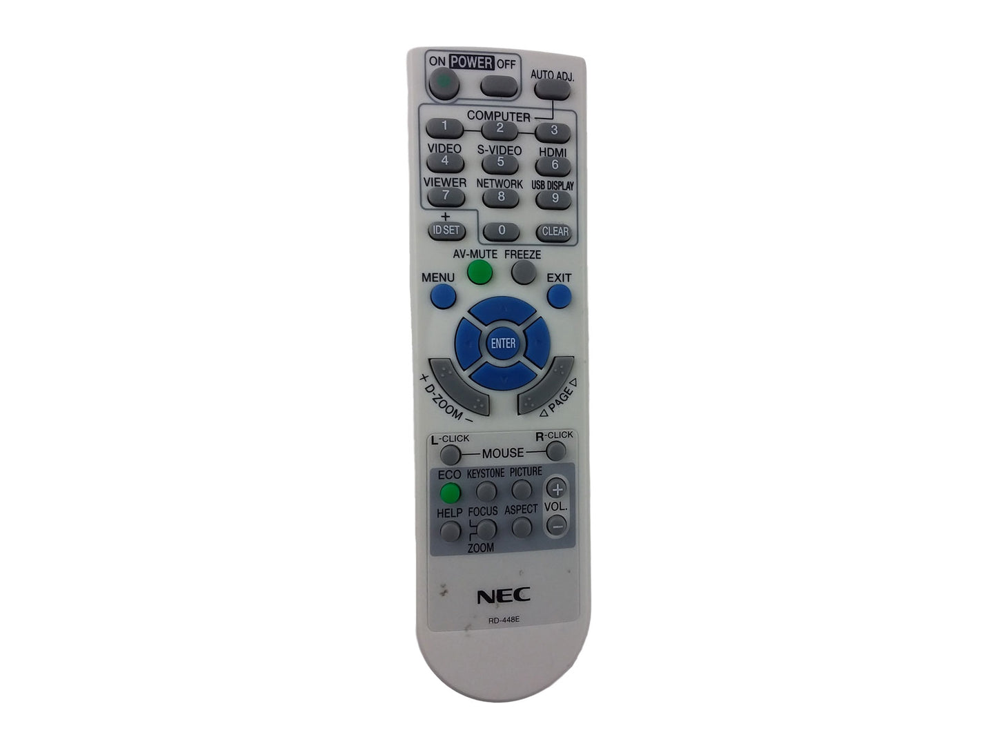 NEC Fernbedienung RD-448E, 7N900921, RMT-PJ31, RD-443E, 7N900731, 7N900881, RD-450C, RMT-PJ30, 7N900922 original - Bild 1