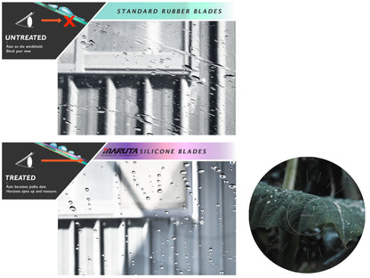 MARUTA Lotus Perleffekt Scheibenwischer SET 650mm 450mm Frontscheibe für Golf 7 - BE1 5G1 BQ1 BA5 BV5, Golf 8 - CD1 CG5 BA5 BV5 - Bild 4