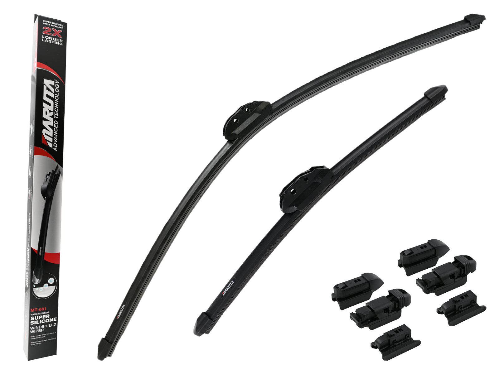 MARUTA Lotus Perl-Effekt Scheibenwischer SET 700 mm / 400 mm - universal - vorne, Aero-dynamik optimierte Wischerblätter aus exklusiver Silikon / Gummimischung (made in Japan) - Bild 1