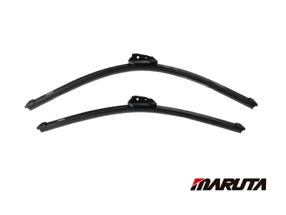 MARUTA Lotus Perl-Effekt Scheibenwischer SET 600 mm / 525 mm (600mm/530mm) - universal - vorne, Aero-dynamik optimierte Wischerblätter aus exklusiver Silikon / Gummimischung (made in Japan) - Bild 8