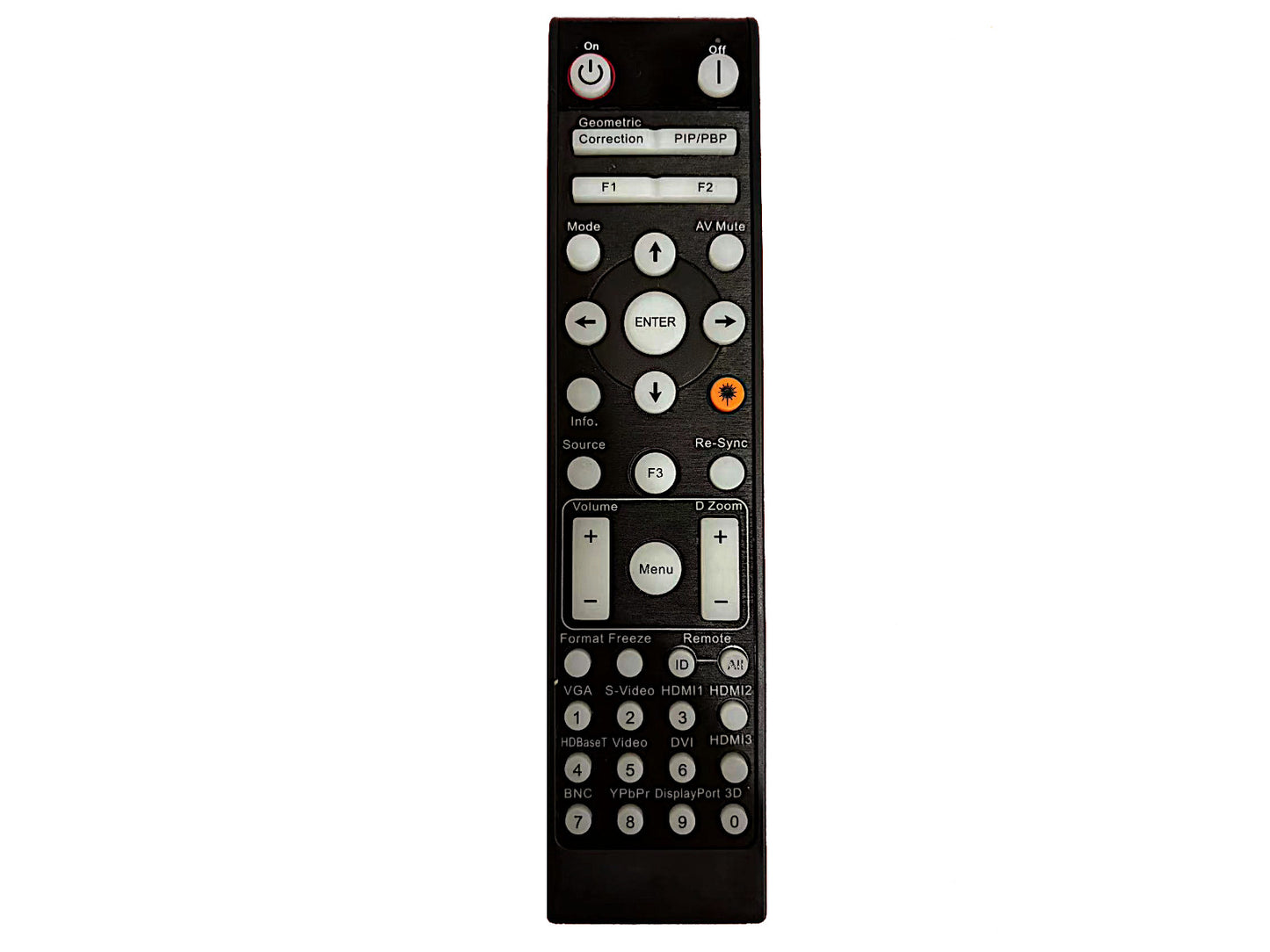 azurano Fernbedienung für OPTOMA 45.79P01G012, BR-3075W, 45.75C02G001, 45.79P01G001A, BL-3001B, 45.78V01G101, 45.79P01G011 - Bild 1