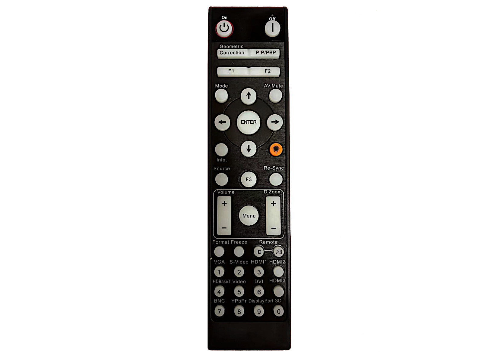 azurano Fernbedienung für OPTOMA 45.79P01G012, BR-3075W, 45.75C02G001, 45.79P01G001A, BL-3001B, 45.78V01G101, 45.79P01G011 - Bild 1