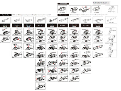 MARUTA Lotus Perleffekt Scheibenwischer SET 650mm 450mm Frontscheibe für Golf 7 - BE1 5G1 BQ1 BA5 BV5, Golf 8 - CD1 CG5 BA5 BV5 - Bild 7