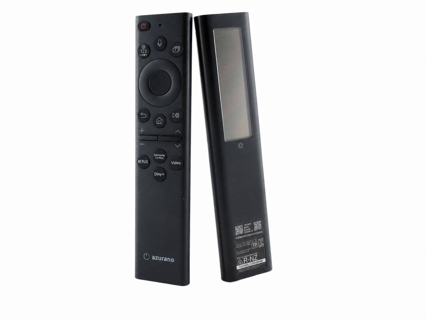 azurano Ersatz für Samsung Fernbedienung BN59-01385B, BN59-01385A, TM2280E - USB-C, Eco Solar & Sprachfunktion  - GQ43QN90 GQ43QN92 GQ43QN93 GQ43QN94 GQ55S95 GQ65S95. - SUB BN59-01391B, TM2281E – Bild 1